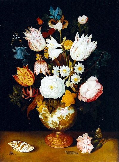 Ambrosius Bosschaert the elder - En vas med blommor (1609)