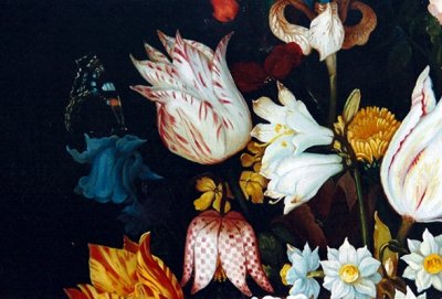 Ambrosius Bosschaert the elder- En vas med blommor (1609) detalj