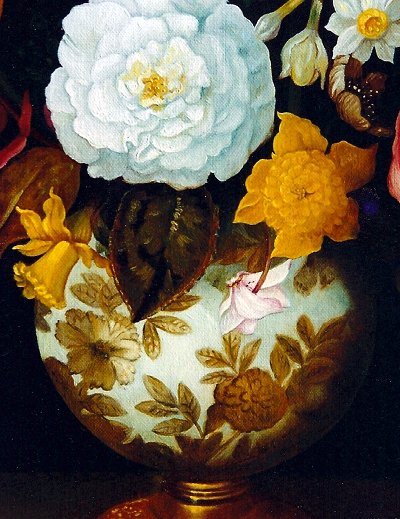 Ambrosius Bosschaert the elder- En vas med blommor (1609) detalj